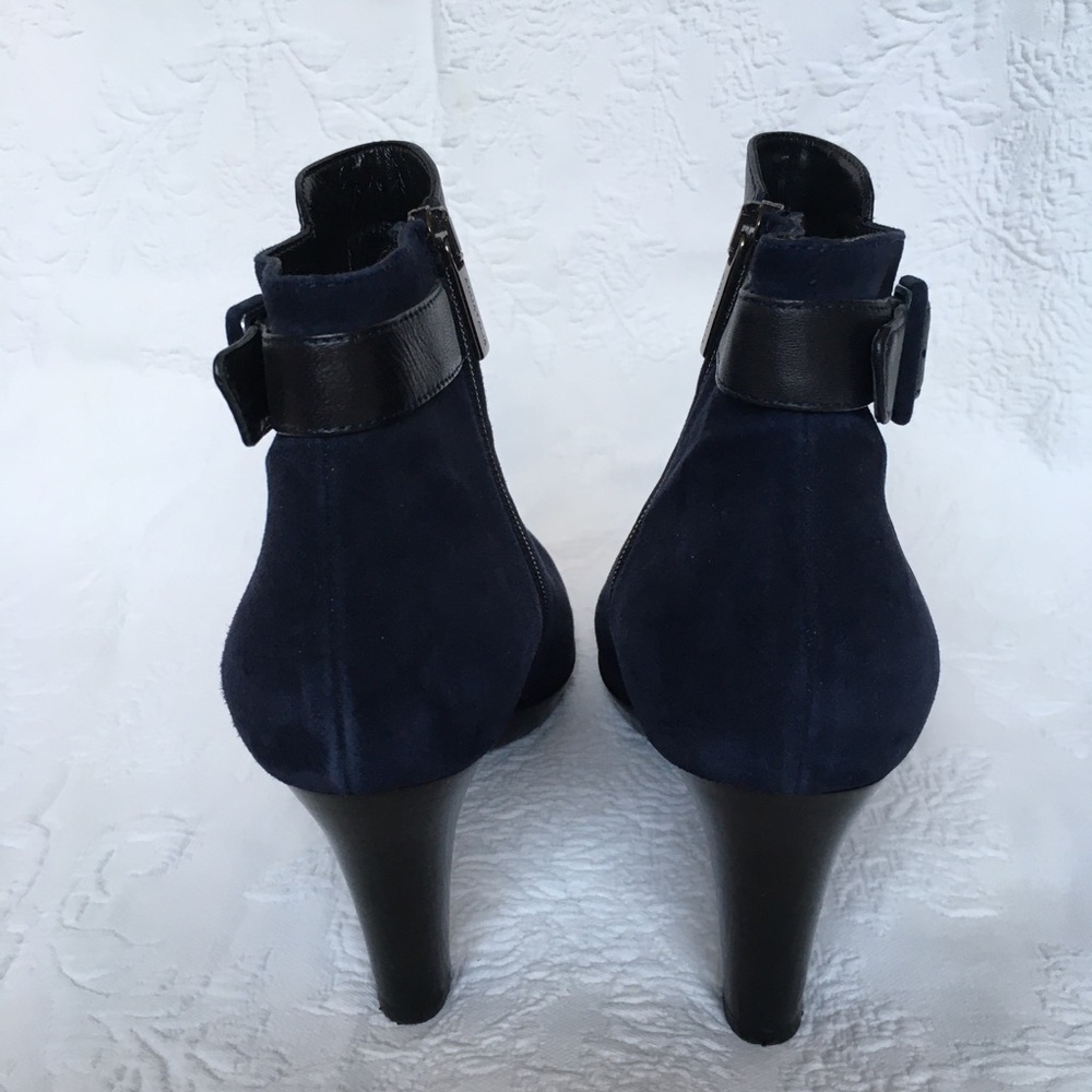 Aquatalia Blue & Black Water Resistant Boots Sz 9 - Picture 5 of 7